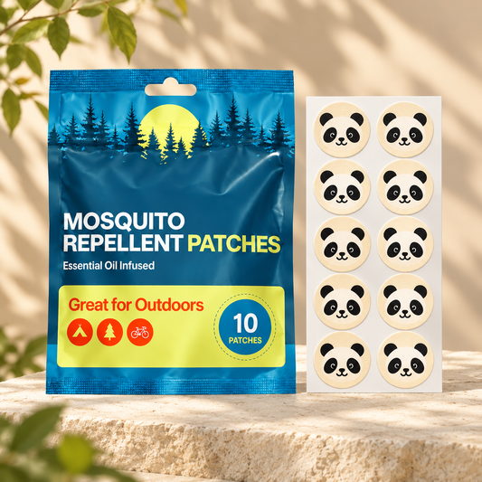 Velnoriah Panda Design Mosquito Repellent Patches | 10-Pack