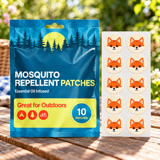 Velnoriah Fox Design Mosquito Repellent Patches | 10-Pack