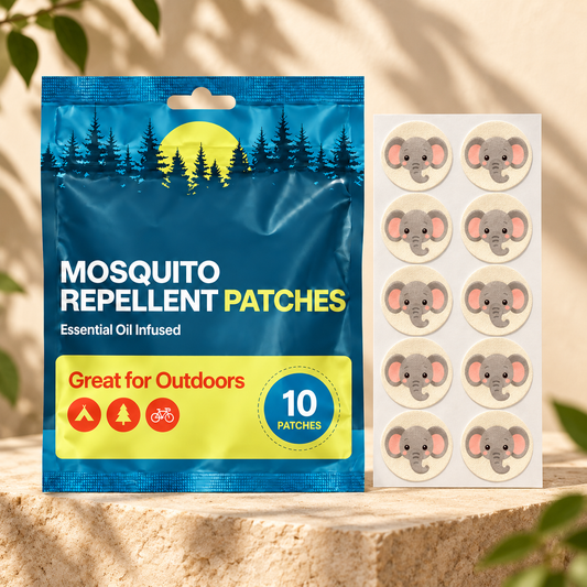 Velnoriah Elephant Design Mosquito Repellent Patches | 10-Pack