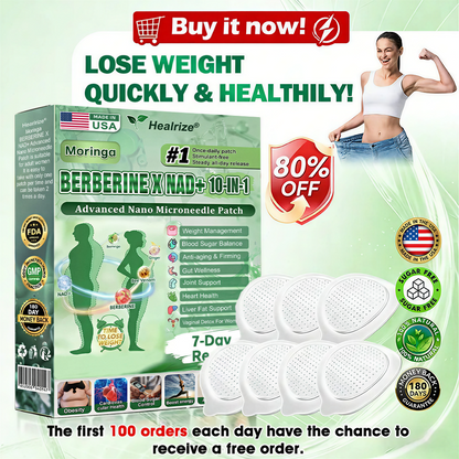 𝐎𝐟𝐟𝐢𝐜𝐢𝐚𝐥 𝐔𝐒 𝐒𝐭𝐨𝐫𝐞 🇺🇸  | 🧑‍⚕️Healrize® Moringa · Berberine × NAD+ 𝟏𝟎-𝐢𝐧-𝟏 𝐀𝐝𝐯𝐚𝐧𝐜𝐞𝐝 𝐍𝐚𝐧𝐨 𝐌𝐢𝐜𝐫𝐨𝐧𝐞𝐞𝐝𝐥𝐞 𝐏𝐚𝐭𝐜𝐡 — 𝐎𝐧𝐜𝐞 𝐃𝐚𝐢𝐥𝐲, 𝐕𝐢𝐬𝐢𝐛𝐥𝐞 𝐑𝐞𝐬𝐮𝐥𝐭𝐬 𝐢𝐧 𝟕 𝐃𝐚𝐲𝐬 - Am