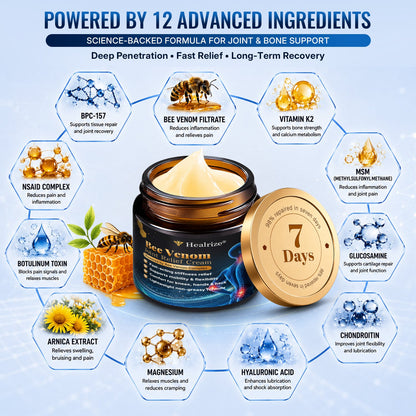 🎁Healrize® Bee Venom Joint Relief Cream 💪💪Targets stiff, sore joints in knees, hands, shoulders, back & more — so you can move easier every day