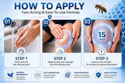 [white] Healrize® Bee Venom Joint Relief Cream 🦵Powerful Bee Venom Cream for Joint & Muscle Pain Relief – Feel Comfort in Minutes