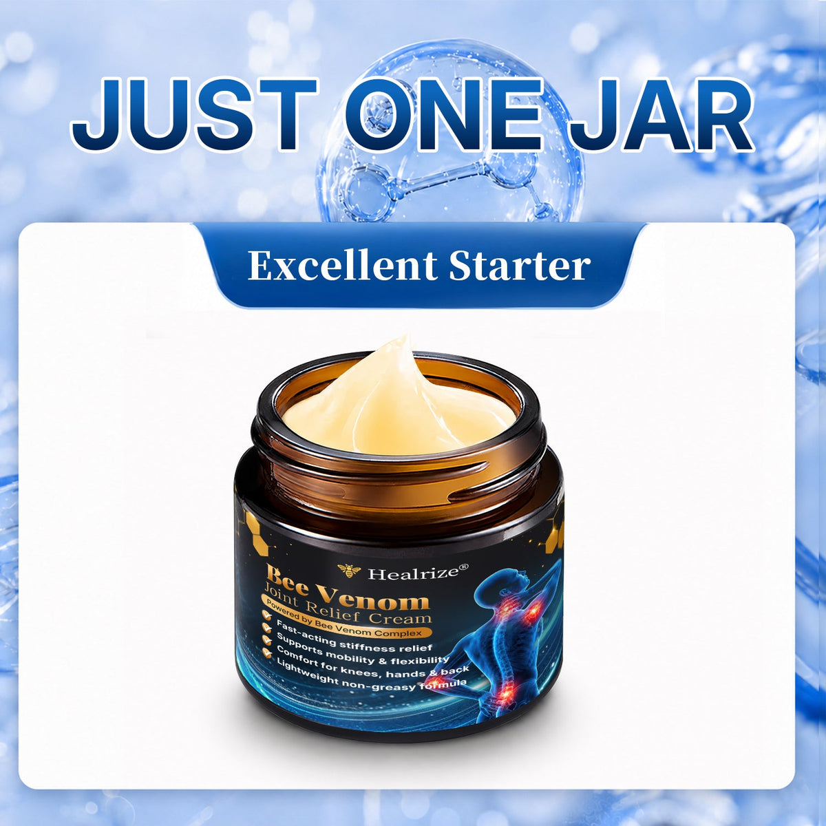 🎁Healrize® Bee Venom Joint Relief Cream 💪💪Targets stiff, sore joints in knees, hands, shoulders, back & more — so you can move easier every day