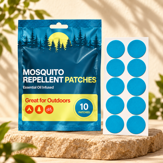 Velnoriah Blue Round Mosquito Repellent Patches | 10-Pack