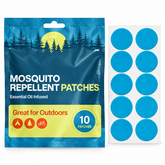 Velnoriah Blue Round Mosquito Repellent Patches | 10-Pack