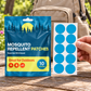 Velnoriah Blue Round Mosquito Repellent Patches | 10-Pack