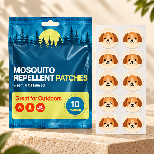 Velnoriah Puppy Design Mosquito Repellent Patches | 10-Pack