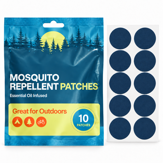 Velnoriah Navy Blue Round Mosquito Repellent Patches | 10-Pack