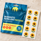 Velnoriah Sunflower Design Mosquito Repellent Patches | 10-Pack