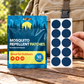 Velnoriah Navy Blue Round Mosquito Repellent Patches | 10-Pack