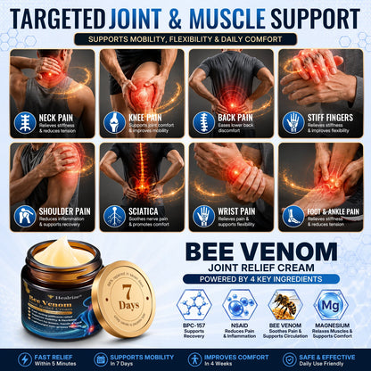[Only 10 minutes left!] Healrize® Bee Venom Joint Relief Cream 💪Targets stiff, sore joints in knees, hands, shoulders, back & more — so you can move easier every day