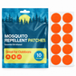 Velnoriah Bright Orange Round Mosquito Repellent Patches | 10-Pack