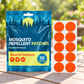 Velnoriah Bright Orange Round Mosquito Repellent Patches | 10-Pack