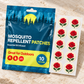 Velnoriah Red Rose Design Mosquito Repellent Patches | 10-Pack