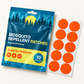 Velnoriah Bright Orange Round Mosquito Repellent Patches | 10-Pack
