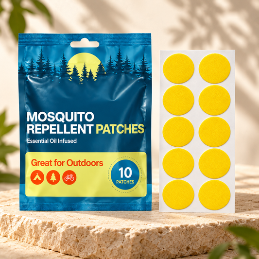 Velnoriah Bright Yellow Mosquito Repellent Patches | Solid Color 10-Pack