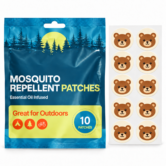 Velnoriah Brown Bear Mosquito Repellent Patches | 10-Pack