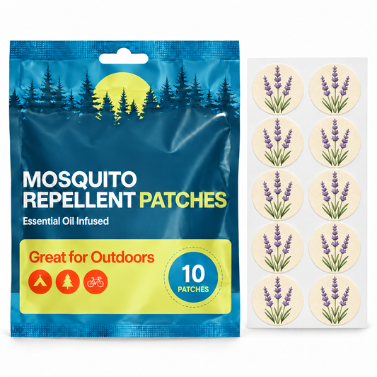 Velnoriah Lavender Design Mosquito Repellent Patches | 10-Pack