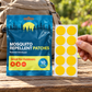 Velnoriah Bright Yellow Mosquito Repellent Patches | Solid Color 10-Pack