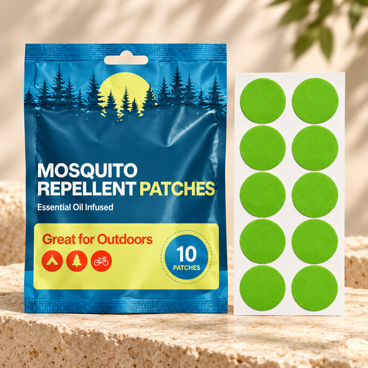 Velnoriah Lime Green Round Mosquito Repellent Patches | 10-Pack