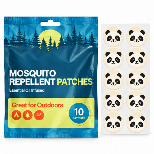 Velnoriah Panda Design Mosquito Repellent Patches | 10-Pack
