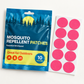 Velnoriah Bright Pink Round Mosquito Repellent Patches | 10-Pack