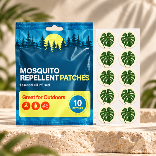 Velnoriah Monstera Leaf Design Mosquito Repellent Patches | 10-Pack