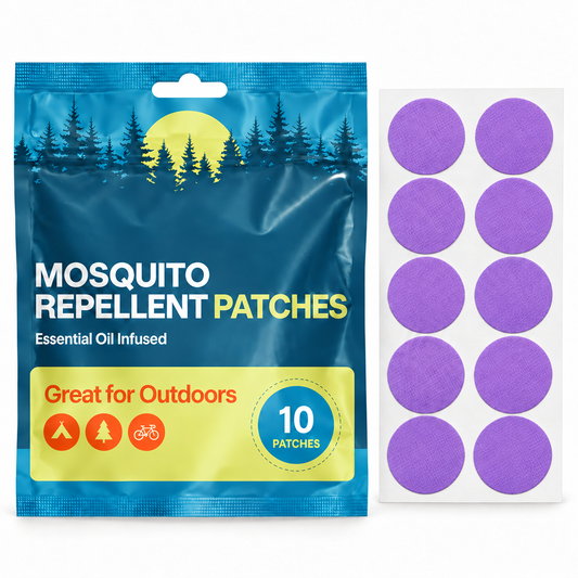 Velnoriah Purple Round Mosquito Repellent Patches | Solid Color 10-Pack