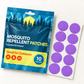 Velnoriah Purple Round Mosquito Repellent Patches | Solid Color 10-Pack