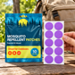 Velnoriah Purple Round Mosquito Repellent Patches | Solid Color 10-Pack